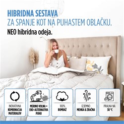Hibridna celoletna odeja Vitapur NEO, 200x200 cm