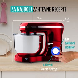 Kuhinjski robot Rosmarino Infinity PRO, 1400W,rdeč