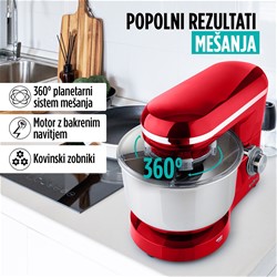 Kuhinjski robot Rosmarino Infinity PRO, 1400W,rdeč
