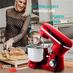 Kuhinjski robot Rosmarino Infinity PRO, 1400W,rdeč