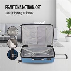 2-delni set kovčkov Scandinavia Carbon Series moder