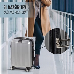 2-delni set kovčkov Scandinavia Carbon Series siv