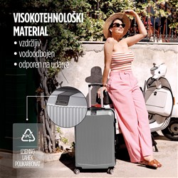 2-delni set kovčkov Scandinavia Carbon Series siv