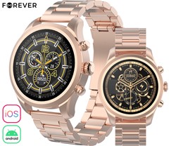 Pametna ura FOREVER Verfi SW-800, 1.3-palčni AMOLED zaslon, Rose Gold
