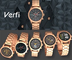 Pametna ura FOREVER Verfi SW-800, 1.3-palčni AMOLED zaslon, Rose Gold