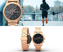 Pametna ura FOREVER Verfi SW-800, 1.3-palčni AMOLED zaslon, Rose Gold