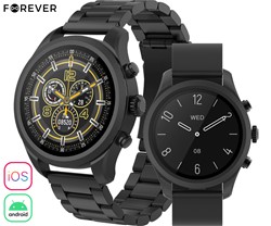 Pametna ura FOREVER Verfi SW-800, 1.3-palčni AMOLED zaslon, Carbon Black
