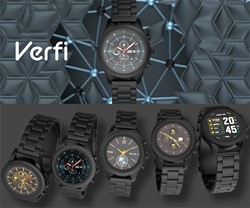 Pametna ura FOREVER Verfi SW-800, 1.3-palčni AMOLED zaslon, Carbon Black