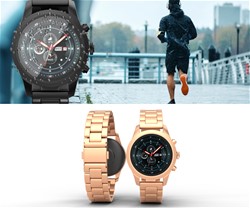 Pametna ura FOREVER Verfi SW-800, 1.3-palčni AMOLED zaslon, Carbon Black