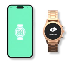 Pametna ura FOREVER Verfi SW-800, 1.3-palčni AMOLED zaslon, Carbon Black