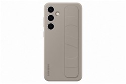 Ovitek s stojalom za Samsung Galaxy S24+, sivo-rjava
