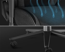 GENESIS NITRO 550 G2 gaming/pisarniški stol, ergonomski, nastavljiv, 2x blazina