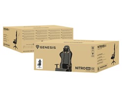 GENESIS NITRO 550 G2 gaming/pisarniški stol, ergonomski, nastavljiv, 2x blazina