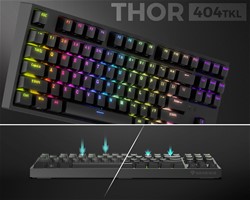 GENESIS THOR 404 TKL gaming tipkovnica, mehanska, RGB LED osvetlitev, črna