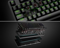 GENESIS THOR 404 TKL gaming tipkovnica, mehanska, RGB LED osvetlitev, črna