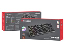 GENESIS THOR 404 TKL gaming tipkovnica, mehanska, RGB LED osvetlitev, črna