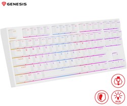 GENESIS THOR 404 TKL gaming tipkovnica, mehanska, RGB LED osvetlitev, bela