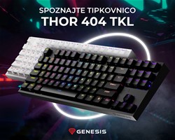 GENESIS THOR 404 TKL gaming tipkovnica, mehanska, RGB LED osvetlitev, bela