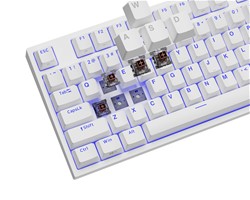 GENESIS THOR 404 TKL gaming tipkovnica, mehanska, RGB LED osvetlitev, bela