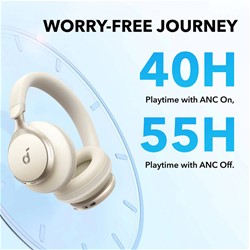 Anker Soundcore Space One naglavne Bluetooth slušalke, krem