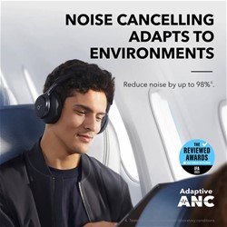 Anker Soundcore Space One naglavne Bluetooth slušalke, črna