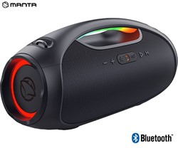 Prenosni zvočnik MANTA SPK320, Bluetooth 5.3, 120W, baterija, Eclipse Black