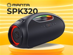 Prenosni zvočnik MANTA SPK320, Bluetooth 5.3, 120W, baterija, Eclipse Black