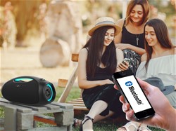Prenosni zvočnik MANTA SPK320, Bluetooth 5.3, 120W, baterija, Eclipse Black