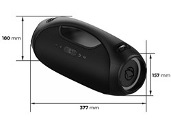 Prenosni zvočnik MANTA SPK320, Bluetooth 5.3, 120W, baterija, Eclipse Black