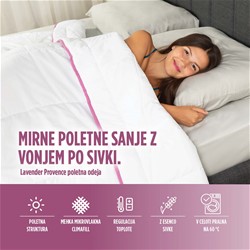 Set poletne odeje Vitapur 140x200 in vzglavnika Lavender Provence