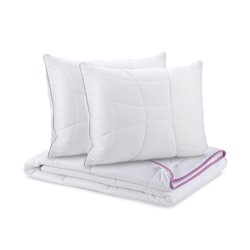 Set poletne odeje Vitapur 200x200 in dveh vzglavnikov Lavender Provence