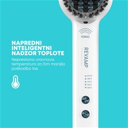 Oblikovalnik las - krtača REVAMP BR-1850 PROGLOSS DEEPFORM CERAMIC bele barve