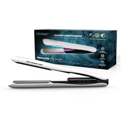 Ravnalnik za lase REVAMP ST-1850 ION SHINE CERAMIC bele barve