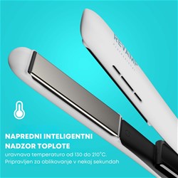 Ravnalnik za lase REVAMP ST-1850 ION SHINE CERAMIC bele barve