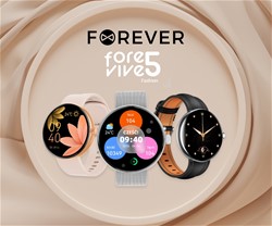 Pametna ura FOREVER ForeVive 5 SB-365 , 1.3-palčni AMOLED zaslon, srebrna