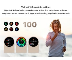 Pametna ura FOREVER ForeVive 5 SB-365 , 1.3-palčni AMOLED zaslon, srebrna