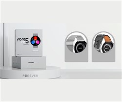 Pametna ura FOREVER ForeVive 5 SB-365 , 1.3-palčni AMOLED zaslon, srebrna