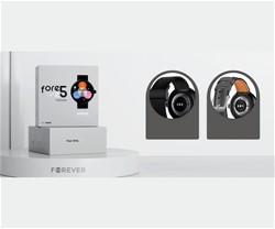 Pametna ura FOREVER ForeVive 5 SB-365, 1.3-palčni AMOLED zaslon, črna