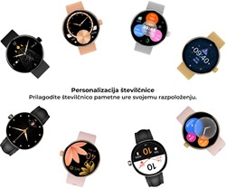Pametna ura FOREVER ForeVive 5 SB-365, 1.3-palčni AMOLED zaslon, roza zlata