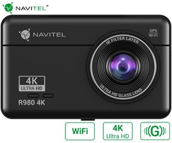 Avto kamera NAVITEL R980 4K, 4K Ultra HD, G-senzor, črna