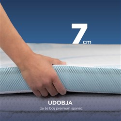 Nadvložek Vitapur MemoSilver 5+2 Premium Fresh - 7 cm, 90x200 cm