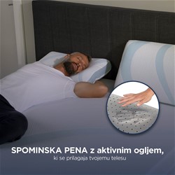 Nadvložek Vitapur MemoSilver 5+2 Premium Fresh - 7 cm, 90x200 cm