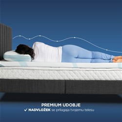 Nadvložek Vitapur MemoSilver 5+2 Premium Fresh - 7 cm, 90x200 cm
