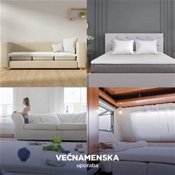 Nadvložek Vitapur MemoSilver 5+2 Premium Fresh - 7 cm, 90x200 cm