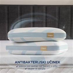 Vzglavnik s hladilnim učinkom Vitapur MemoSilver Premium Fresh – 40 x 60 cm