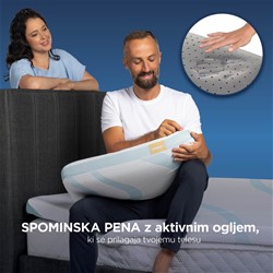 Vzglavnik s hladilnim učinkom Vitapur MemoSilver Premium Fresh – 40 x 60 cm