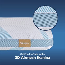 Vzglavnik s hladilnim učinkom Vitapur MemoSilver Premium Fresh – 40 x 60 cm