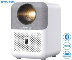 Prenosni LED projektor BYINTEK LOVE U4, Android, WiFi, + daljinec, bela-siva