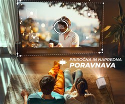 Prenosni LED projektor BYINTEK LOVE U4, Android, WiFi, + daljinec, bela-siva