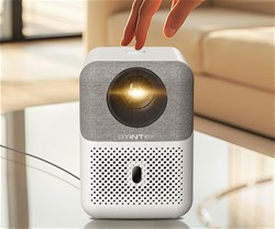 Prenosni LED projektor BYINTEK LOVE U4, Android, WiFi, + daljinec, bela-siva